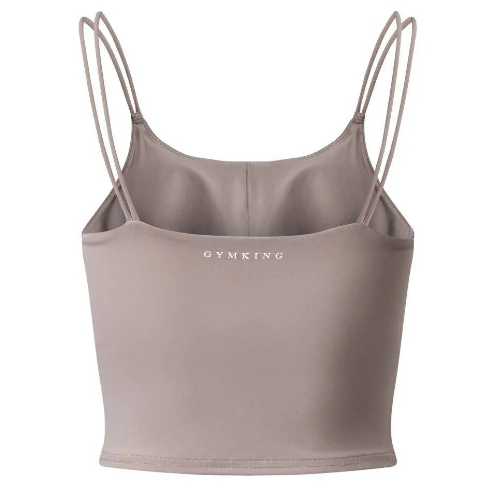 Gym King 365 Long Line Tank - Taupe