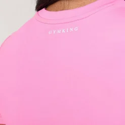 Gym King 365 Cap Sleeve Tee - Carnation Pink