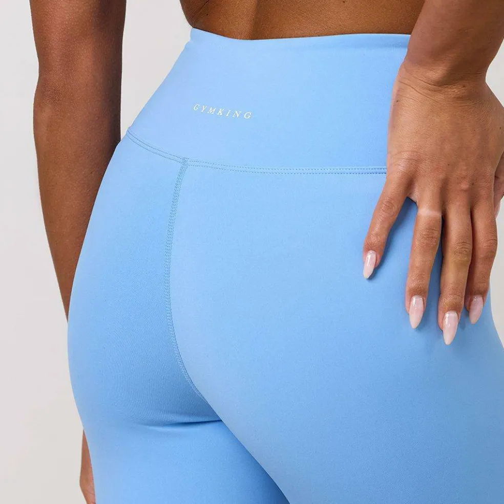 Gym King 365 Wrap Over Legging - Blue Cotton