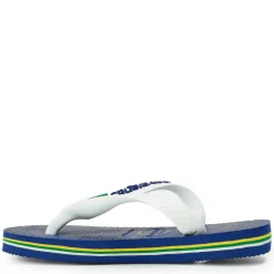 Hav. Brasil Logo Marine Blue 25/26 Flip Flops Unisex Kids