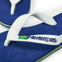 Hav. Brasil Logo Marine Blue 25/26 Flip Flops Unisex Kids