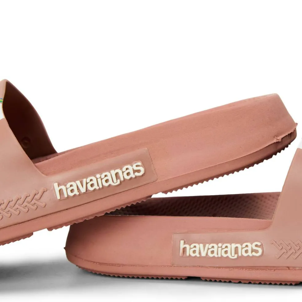 Hav. Slide Brasil Crocus Rose 37/38 Flip Flops Womens