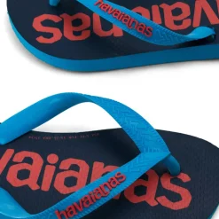 Hav. Top Logomania 2 Turquoise 33/3 Flip Flops Unisex Kids