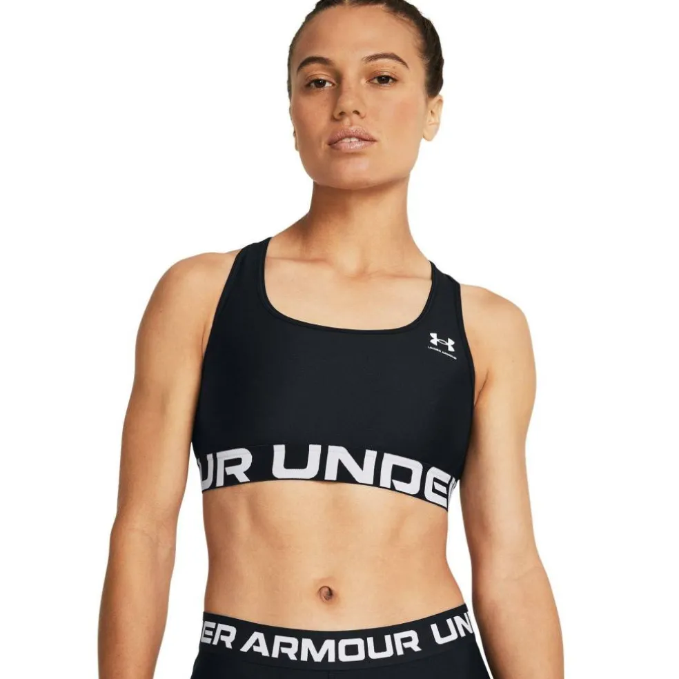 HeatGear® Armour Mid Branded Sports Bra Women'