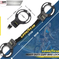 Heavy Duty Twin Hardened Steel Weather Resistant Cuff Lock