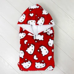 Hello Kitty Lovehearts Fleece Dressing Gown