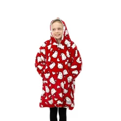 Hello Kitty Lovehearts Fleece Dressing Gown