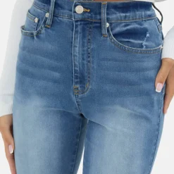 High Waisted Skinny Rip Jean