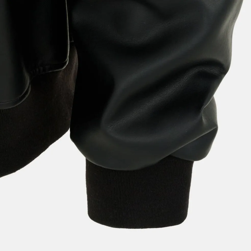 Hood PU Jacket Mens