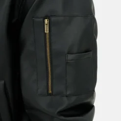 Hood PU Jacket Mens