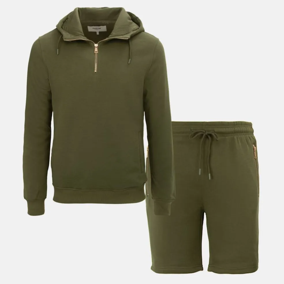 Hood Shirt and short Set Mens