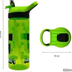 HOX Licensed 600ml Atlantic Water Bottle Minecraft or Pokemon