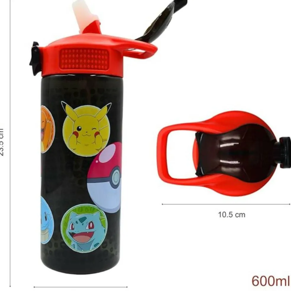 HOX Licensed 600ml Atlantic Water Bottle Minecraft or Pokemon