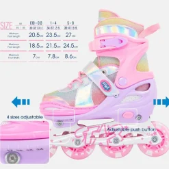 Inline Skates with LED Wheel Kids