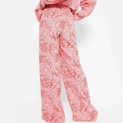 ISAWITFIRST Co Ord Woven Wide Leg Trousers