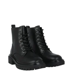 ISAWITFIRST Lace Up Faux Leather Boots