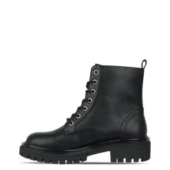 ISAWITFIRST Lace Up Faux Leather Boots