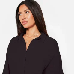 ISAWITFIRST Textured Oversized Shirt