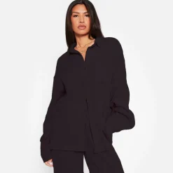 ISAWITFIRST Textured Oversized Shirt