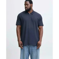 Jack Austin Zip Polo Plus Size Mens