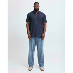Jack Austin Zip Polo Plus Size Mens