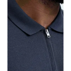 Jack Austin Zip Polo Plus Size Mens