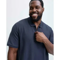 Jack Austin Zip Polo Plus Size Mens