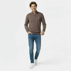 Jack Funnel Neck Half Zip Jumper Men