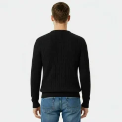 Jack Marlow Merino Wool Blend Cable Knitted Jumper Men