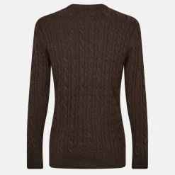 Jack Marlow Merino Wool Blend Cable Knitted Jumper Men