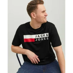 Jack Short Sleeve Logo T-Shirt Mens Plus Size