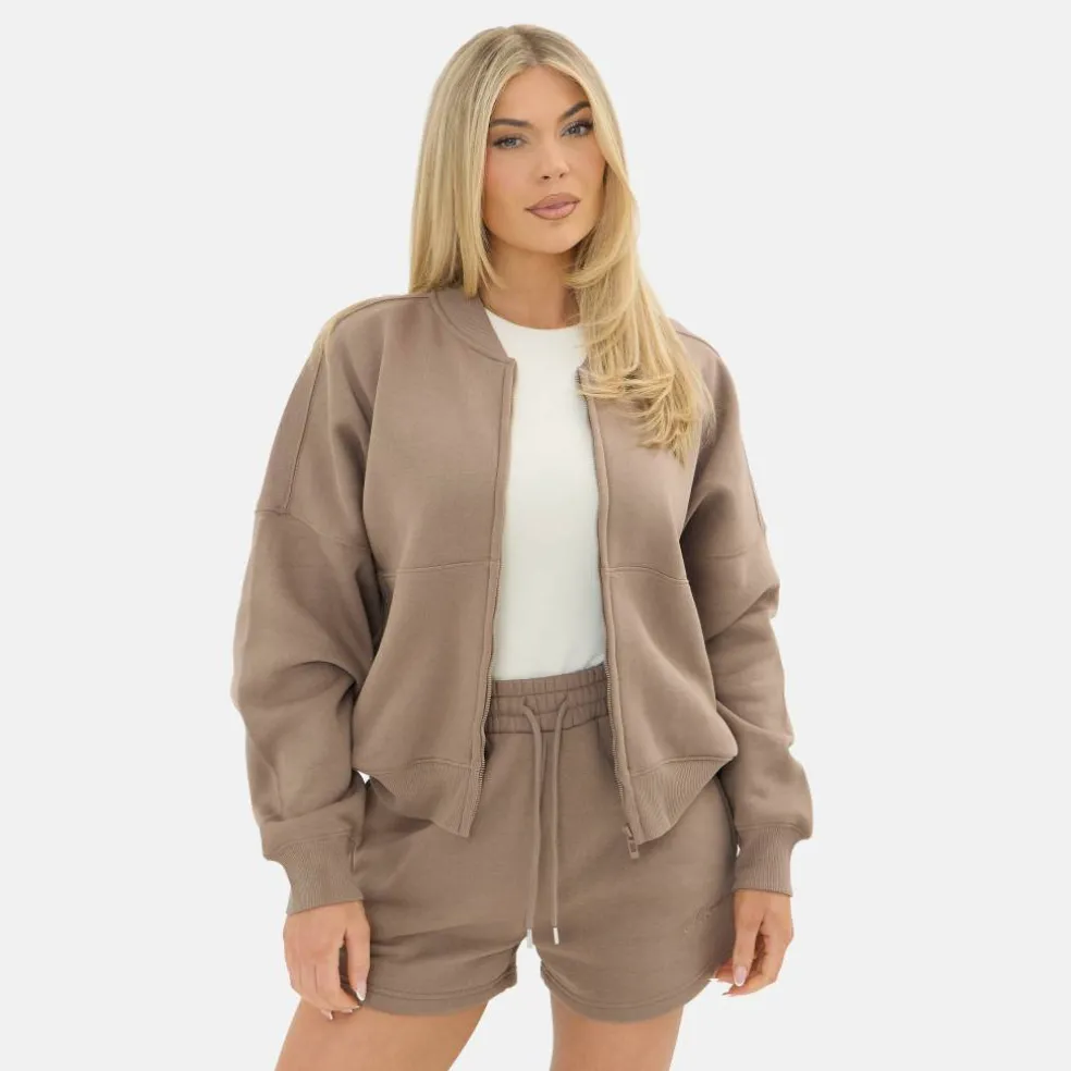 Jersey Bomber Zip Jacket