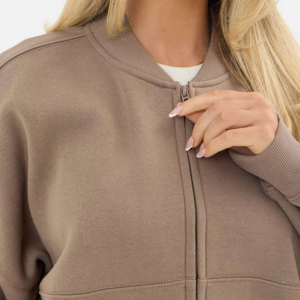 Jersey Bomber Zip Jacket