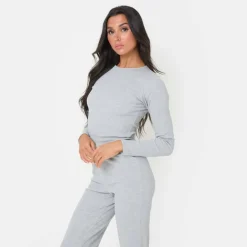 Jersey Rib Long Sleeve Top