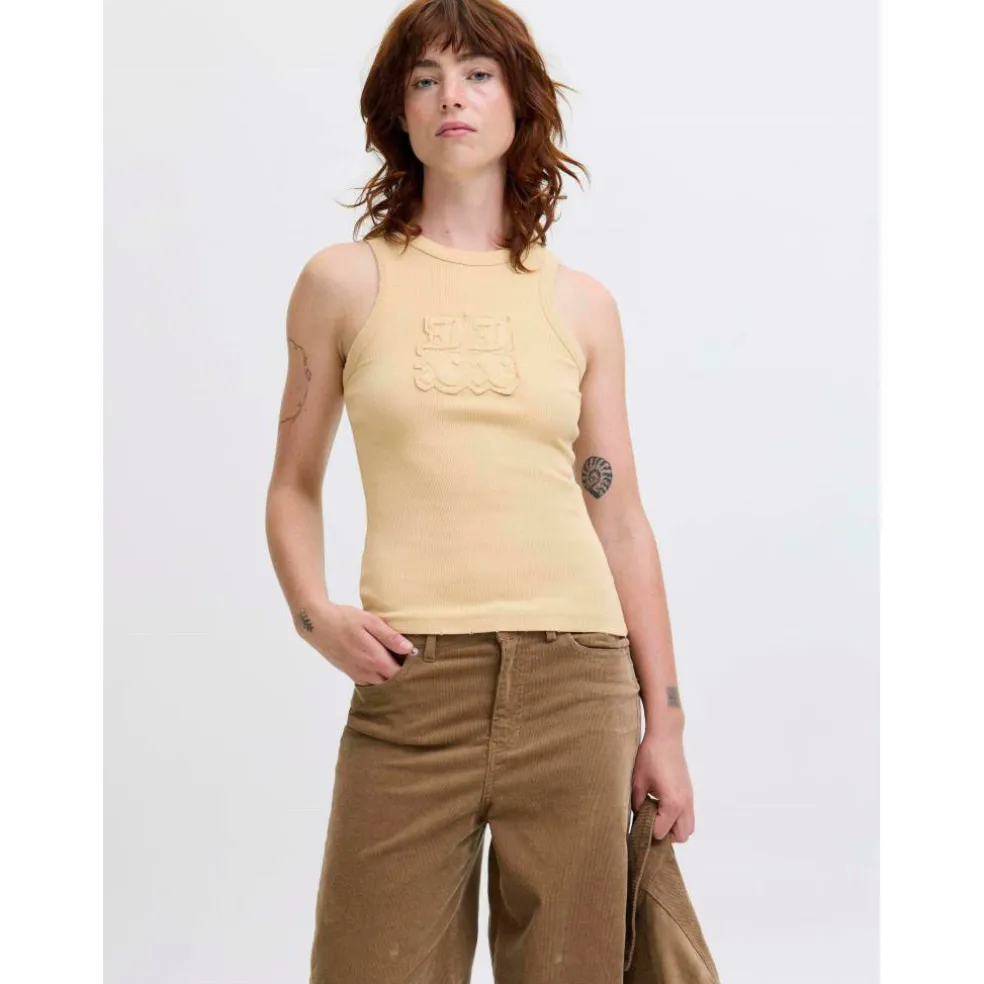 JJXX Patch Rib Top Ld62