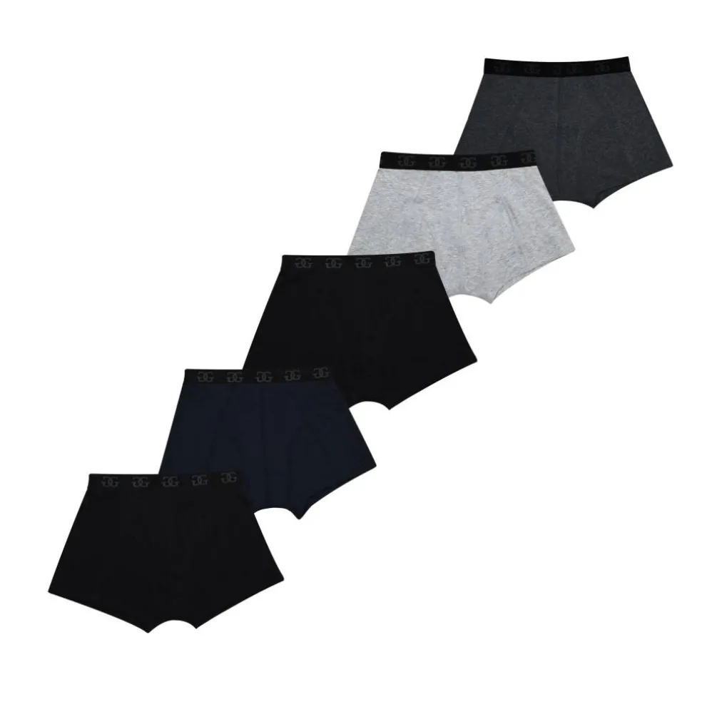 Junior Boys 5-Pack Comfort Trunks