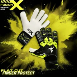 Junior Fusion X Flat Cut Finger Protect GK Gloves
