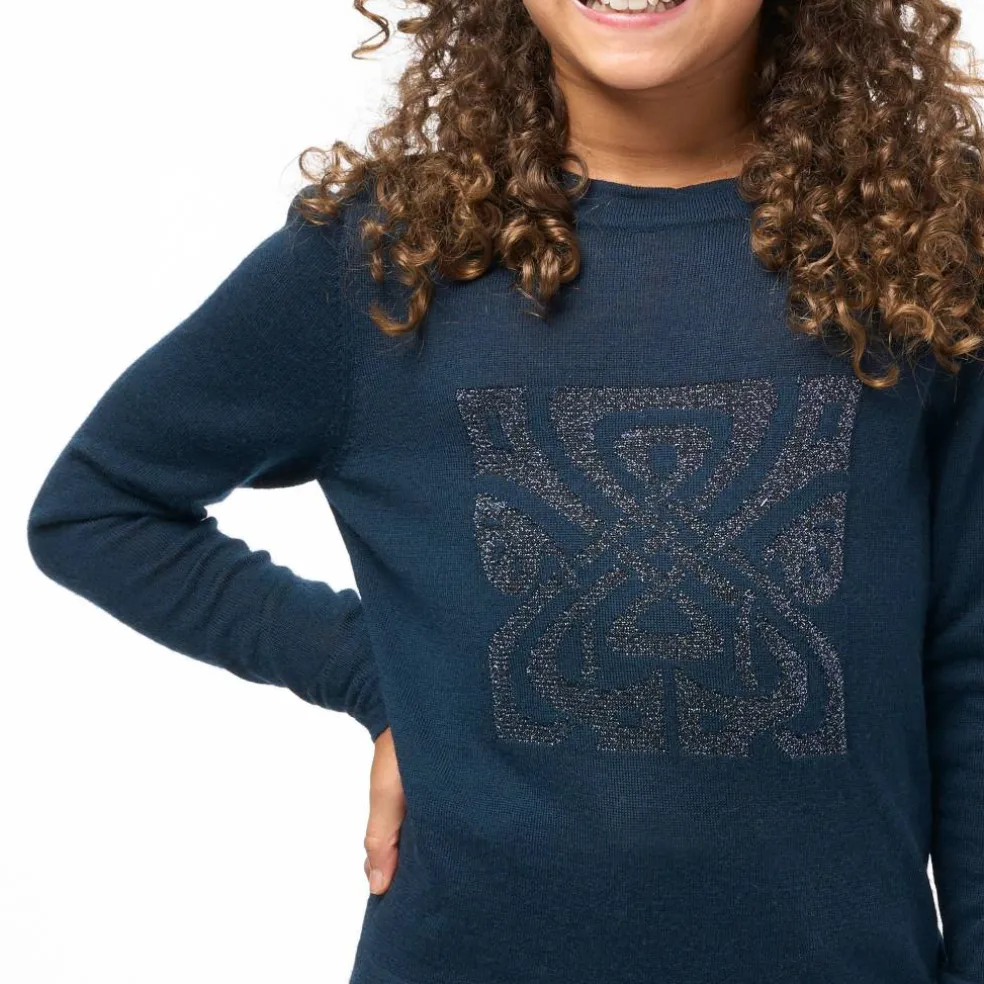 Junior Girls Biba Merino Logo Jumper
