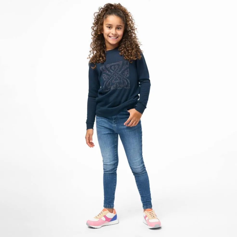 Junior Girls Biba Merino Logo Jumper
