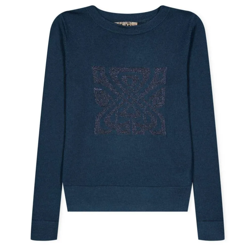Junior Girls Biba Merino Logo Jumper