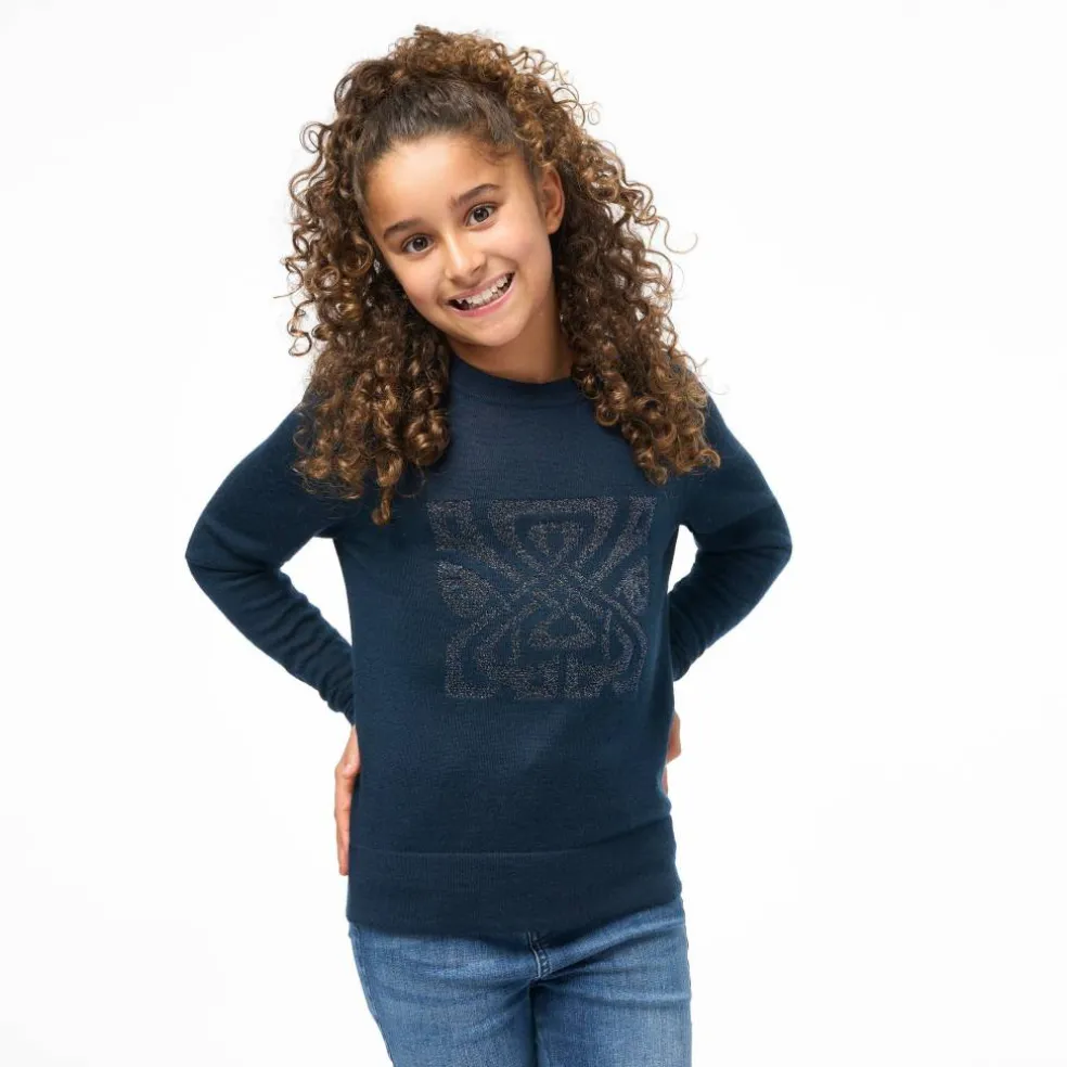 Junior Girls Biba Merino Logo Jumper
