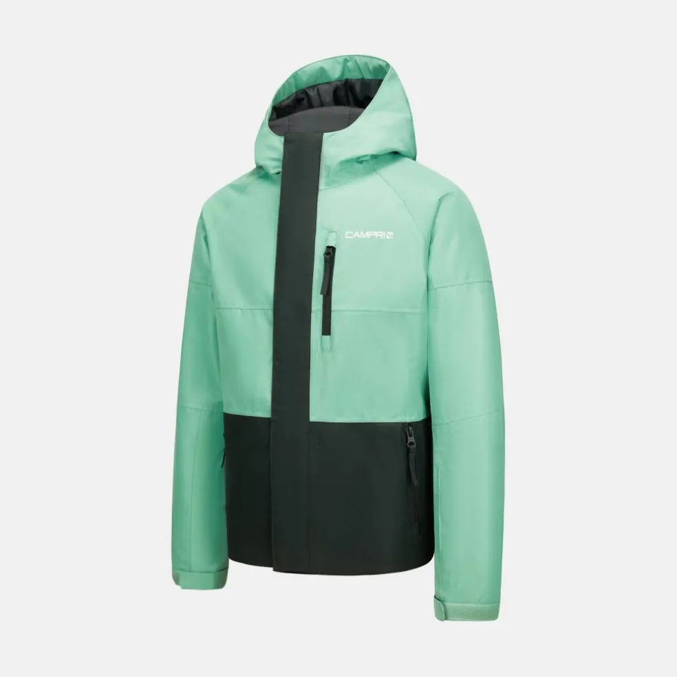 Junior Raise Waterproof Windproof Hooded Ski Jacket