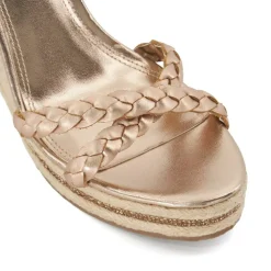 Khai Plait Detail Embellished Wedge Sandals