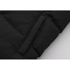 Kids' Double Zip Detachable Faux Fur Hood Fleece Lined Short Puffer Jacket