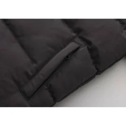 Kids' Double Zip Detachable Faux Fur Hood Fleece Lined Short Puffer Jacket