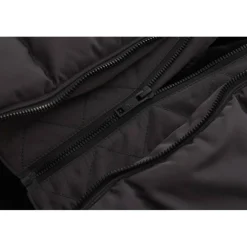 Kids' Double Zip Detachable Faux Fur Hood Fleece Lined Short Puffer Jacket