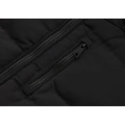 Kids' Double Zip Detachable Faux Fur Hood Fleece Lined Short Puffer Jacket