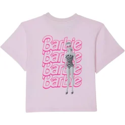 Kids' Barbie Back Graphic Pink Oversized T-Shirt