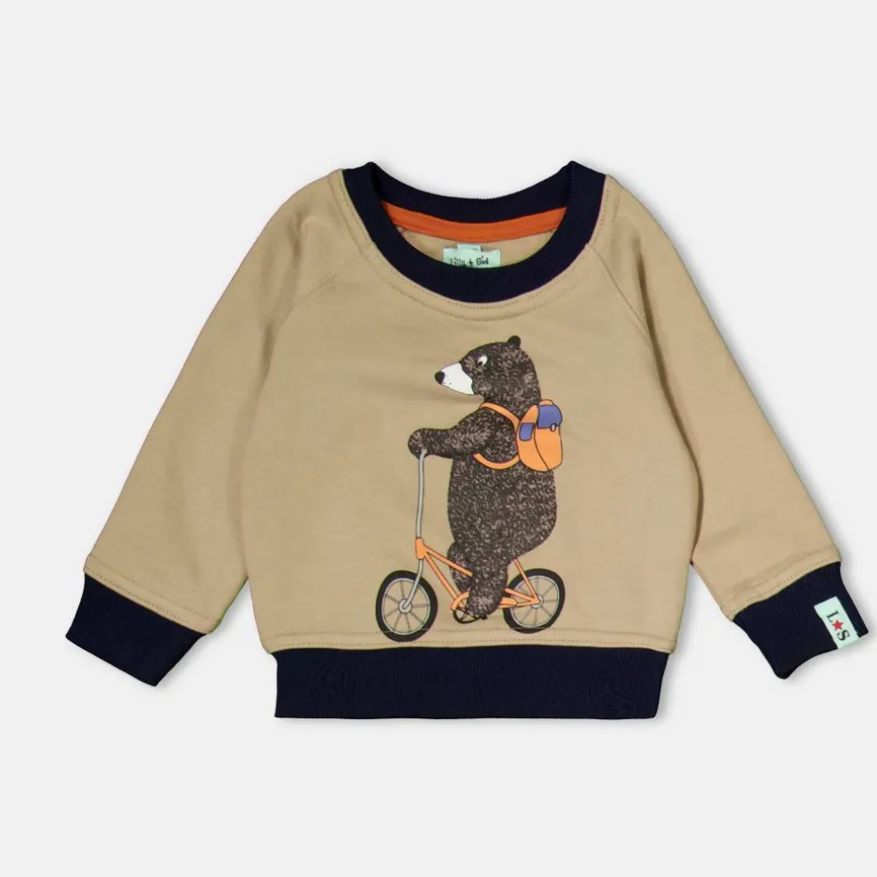 Kids' Bear Bike Crew Sweatshirt