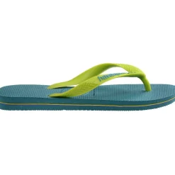 Kids' Brasil Logo Rose Gum Flip Flops